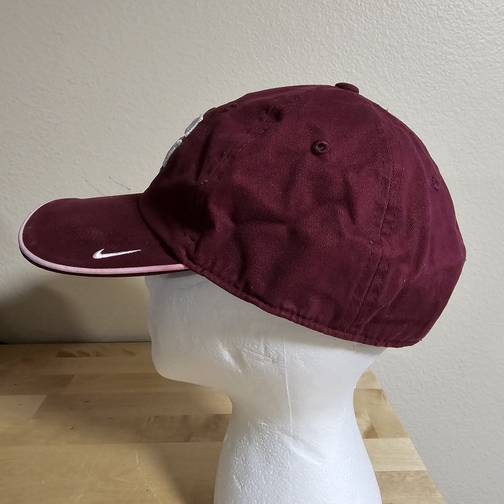 Maroon Embroidered Nike Team Texas A&M Strapback Hat Cap - Picture 2 of 8